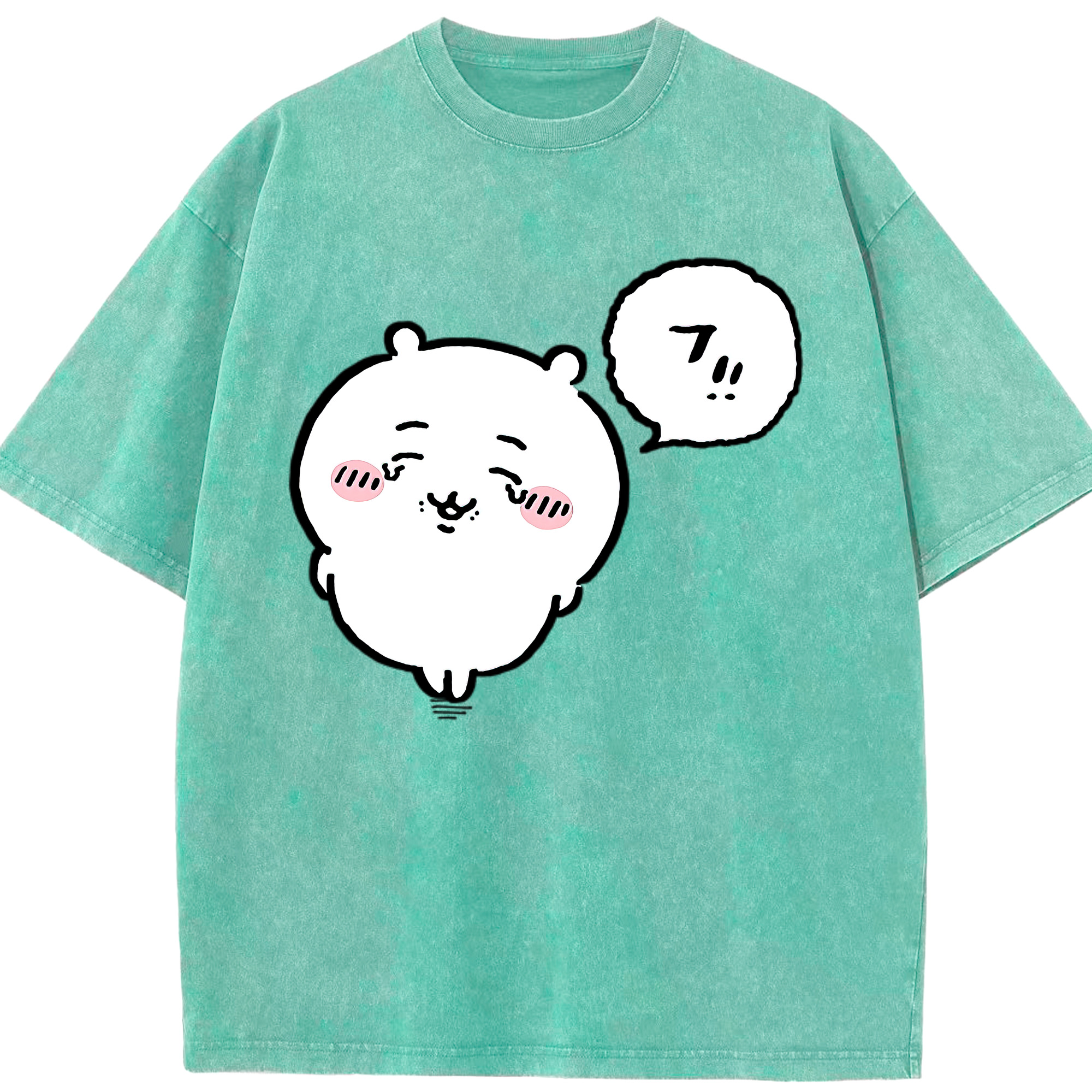（画像用） ちいかわ ちいかわ Chii-kawa chiikawa 綿100% ヴィンテージ風 半袖Tシャツ（フロントプリント）